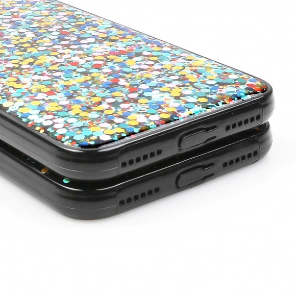 NEW iPhone 7/8 Layered Glitter Soft Case - Picture 3 of 4